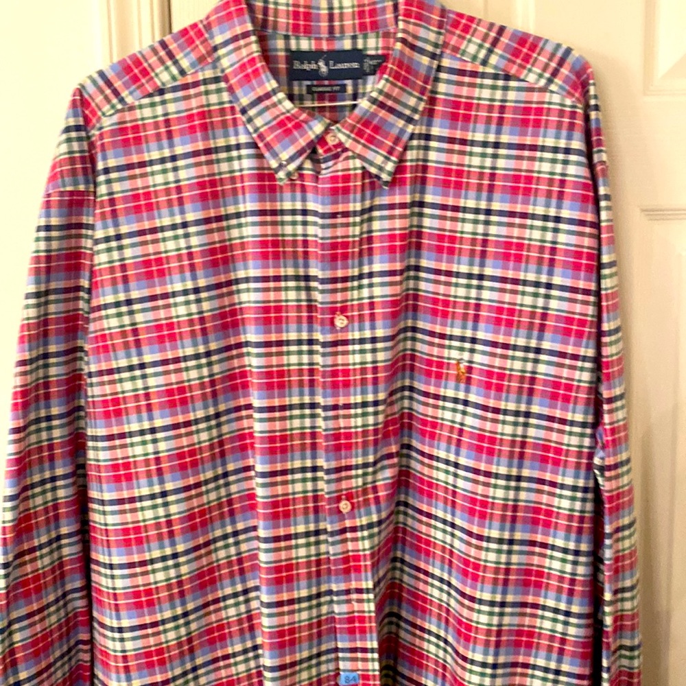 Ralph Lauren Classic Fit 100% Cotton Oxford button down men’s big and tall shirt